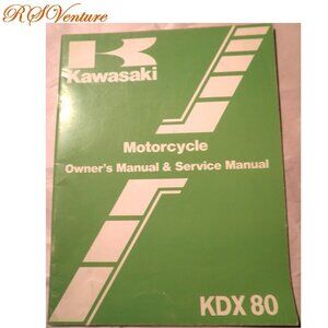 1984 Kawasaki KDX 80 Motorcycle Owner's & Service Manual